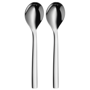 Set de linguri de muesli WMF Nuova 2 bucati 165 cm lingura de iaurt lingura de muesli Cromargan din otel inoxidabil lingurita lingura de cafea lustrui