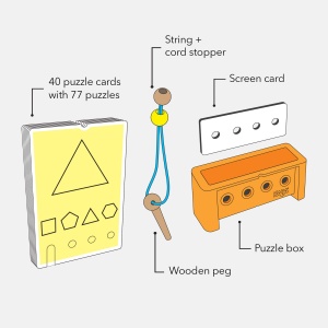 Set de Logica HABA Logic CASE Starter 6, 77 imagini, pentru copii de la 6 ani - Img 2