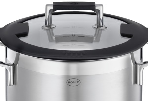 Set de Oale Rosle Silence Pro 5 piese, Inox 1810, Capac din Sticla - Img 4