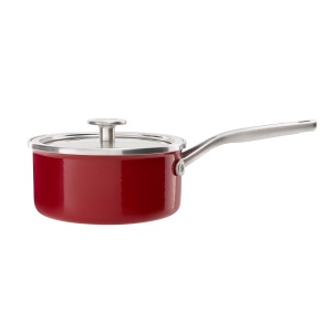 Set de Oale si Tigai KitchenAid Steel Core Enamel 10 piese, Inductie, Empire Rosu - Img 11