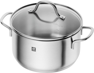 Set de Oale ZWILLING Flow 5 piese, inox, inductie, cu capac din sticla - Img 5