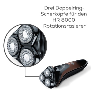 Set de Scherkopfe Beurer HR 8000 - 3 Piese, Precizie in Ras - Img 2