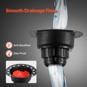 Set de scurgere VEVOR ABS 178x158x102mm Compatibil cu Cada Freestanding si Montata pe Podea - Img 3