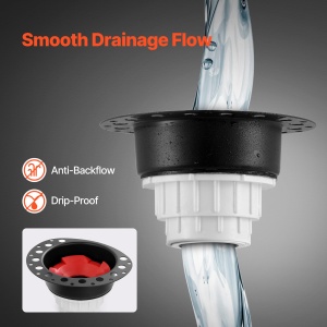 Set de scurgere VEVOR PVC pentru cazi freestanding compatibil cu diverse suprafete - Img 3