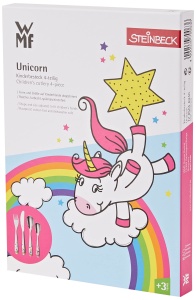 Set de Tacamuri pentru Copii WMF Einhorn, 4 Piese, Cromargan, Spalare in Masina - Img 3