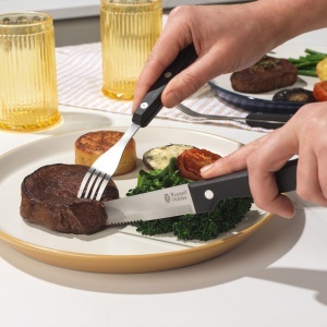 Set de Tacamuri Steak Russell Hobbs, 12 piese, inox, ergonomic, pentru 6 persoane - Img 3