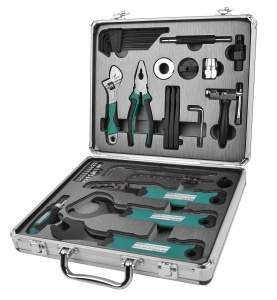 Set de unelte bicicleta Bruder Mannesmann M00650 33 piese cu geanta de transport - Img 3
