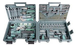 Set de unelte Bruder Mannesmann 176 piese M29086 otel crom-vanadiu cu geanta robusta - Img 6