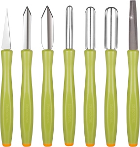Set de unelte pentru sculptat Tescoma PRESTO, 3 piese, cu maner ergonomic