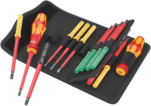 Set de unelte Wera Kraftform Kompakt VDE 17, 17 piese, izolate, cu protectie