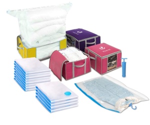 Set de Vakuumbeute VOUNOT, 22 piese, diverse dimensiuni, cu pompa