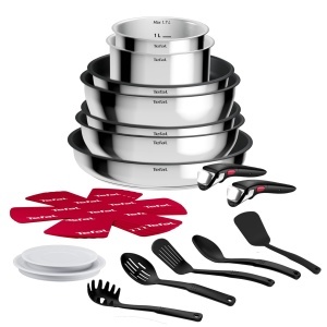 Set de Vase Tefal Ingenio Comfort Max, 20 piese, inox, antiaderent - Img 2