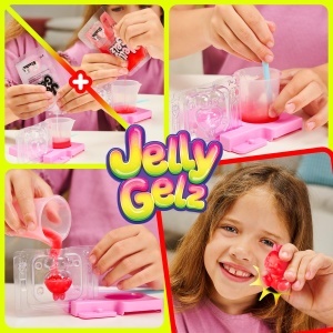 Set Deluxe Creativ Simba Jelly Gelz Flower 7 Figurine Gel, 2 Flori, 5 Becheri - Img 3