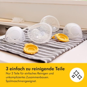 Set Doppelpumpset Medela Hands-Free pentru Pompa de San 2 Cups, Ultralegerez, Anatomice - Img 6