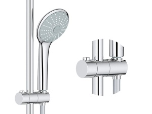 Set dus GROHE Vitalio Joy 260, crom, 3 tipuri de jet, 8lmin - Img 2