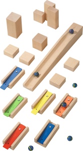 Set Extindere HABA Kullerbu cu Elemente Muzicale - 6 Blocuri de Sunet, Compatibil cu Toate Traseele de Marbles - Img 5
