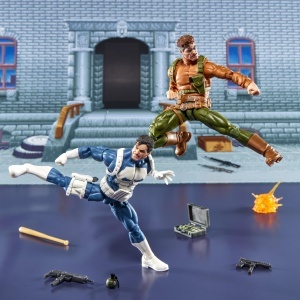 Set Figurine de Colectie Hasbro Marvel Legends - Punisher si Nick Fury, 15 cm, 20 Accesorii - Img 5