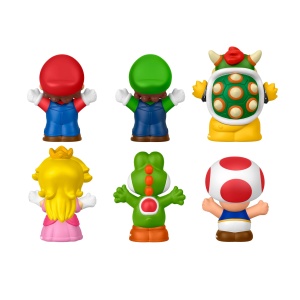 Set Figurine Fisher-Price Little People Super Mario, 6 personaje, pentru copii - Img 5
