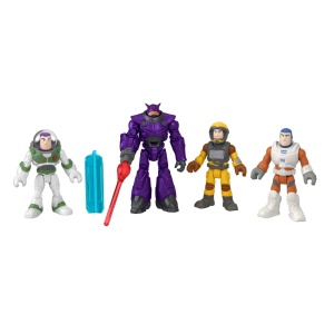 Set Figurine Imaginext Fisher-Price HGT28 cu 4 personaje mobile pentru copii 3-8 ani