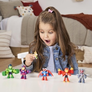 Set figurine Marvel Iron Man si prietenii sai, 6 supereroi, accesorii incluse - Img 2