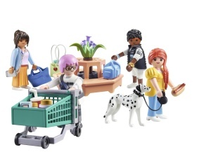 Set Figurine PLAYMOBIL MyLife 71541, pentru copii de la 5 ani, cu carucior de cumparaturi - Img 6