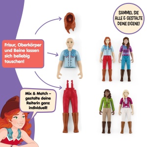 Set Figurine Schleich Horse Club - Hannah si Cayenne, 10 Piese, pentru Copii de la 5 Ani - Img 8