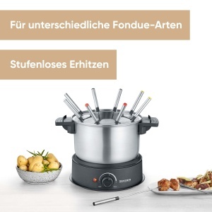 Set Fondue SEVERIN FO 2470, 1.4L, 1500W, electric, negru - Img 2