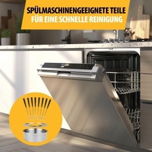 Set Fondue Tristar FO-1110, 1.5 L, 2-in-1, Inox, PFAS-fri - Img 9