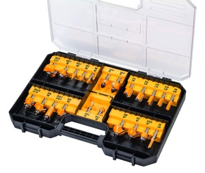 Set freze 22 piese Dewalt DT90017-QZ, din otel de calitate, design anti-recul