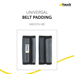 Set Gurtpolster Hauck Smooth Me, 2 Bucati, Gri, 3 x 6 x 13 cm - Img 2