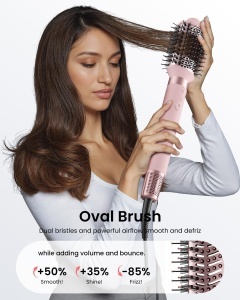 Set Hairstyler MESCOMB 5 in 1, 110.000 Umin, cu Ioni, pentru Stilizare si Volum - Img 5