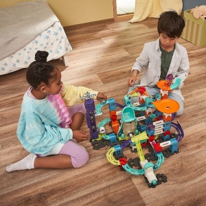 Set interactiv de constructie VTech Marble Rush Space Magnetic XL300 E, 115 piese, pentru copii 4-12 ani - Img 2