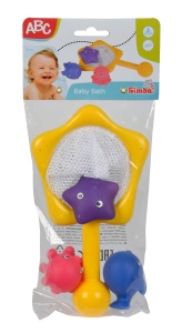 Set jucarii baie Simba ABC Badetiere 104015478 cu plasa si 3 animale pentru copii 3 luni - Img 2