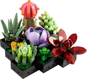Set LEGO Botanicals 10309 Sukkulenten 9 plante artificiale decor modern pentru casa si birou - Img 9