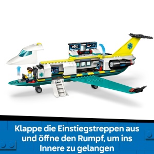 Set LEGO City - Avion de salvare cu 4 mini-figuri si accesorii, 403 piese - Img 3