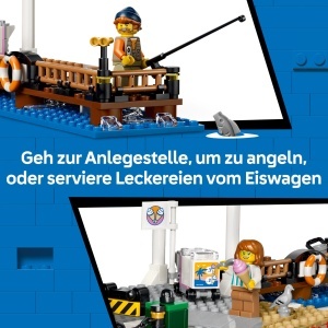 Set LEGO City Tramvai Clasic de Plaja 60506 cu 693 Piese, 5 Figurine - Img 6