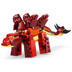 Set LEGO Creator 3in1 Dinozauri - Velociraptor, Stegosaurus, Pterosaur, 283 piese - Img 4