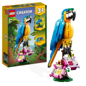 Set LEGO Creator 3in1 Papagal Exotic 31136 - 253 piese, 3 animale, pentru copii 7