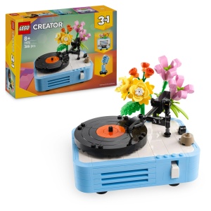 Set LEGO Creator 3in1 Plattenspieler cu flori 31172, 366 piese, 3 modele