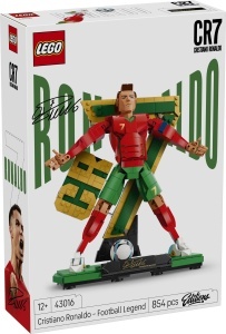 Set LEGO Cristiano Ronaldo Figurina 3D, 854 piese, Decoratiune pentru camera - Img 7