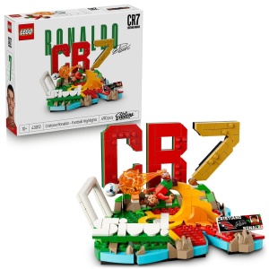 Set LEGO Cristiano Ronaldo - Model 3D cu Minifigur, 490 piese, Decoratiune pentru Camera