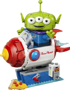 Set LEGO Disney Pixar Alien cu Raketa Pizza Planet, 714 piese, 3D - Img 7
