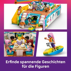 Set LEGO Friends Aventura cu Velierul 42664 Barca cu Panze 4 Minifigurine si 2 Delfini 685 Piese - Img 4