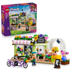 Set LEGO Friends Creativ Magazin de Flori - 377 Piese, 2 Figurine, Accesorii