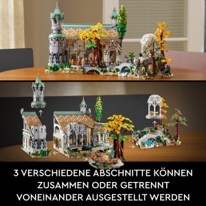 Set LEGO Icons Bruchtal - 6167 piese, 15 minifigurine, pentru adulti - Img 4