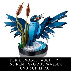 Set LEGO Icons Eisvogel 10331, 834 piese, decoratiune birou si living - Img 5