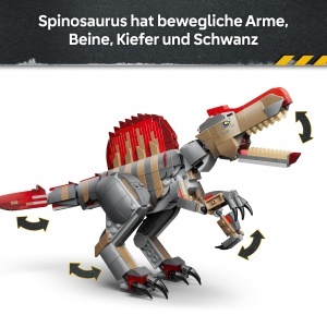 Set LEGO Jurassic World Flucht des Spinosaurus 77982, 820 piese, figura mobila - Img 5