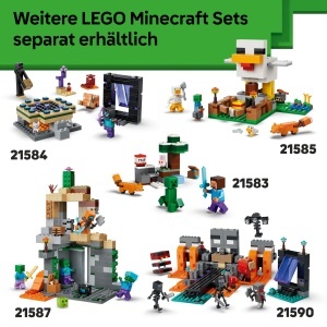 Set LEGO Minecraft Blasser Garten 21586 - 243 piese, pentru copii 7 ani - Img 7