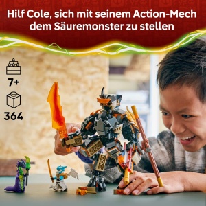 Set LEGO NINJAGO Cole Action-Mech 71854 cu 3 Minifiguri si Accesorii - Img 2