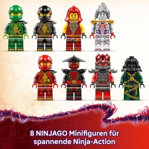 Set LEGO NINJAGO Lichtbogendrache 71836 cu 8 Minifiguri si Spinjitzu-Spinner - Img 5